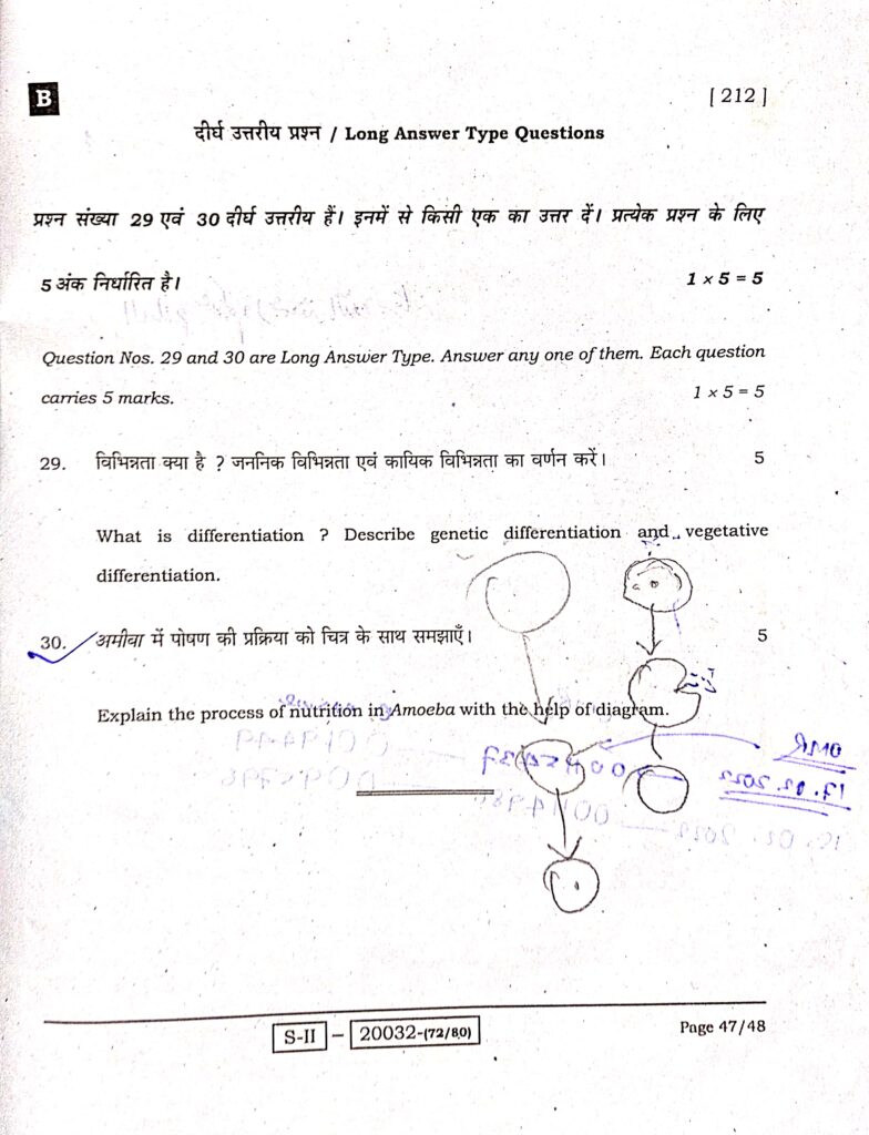 Bihar Board Class 10th Science 21 February Exam Subjective Answer Key Download Active Link 2025